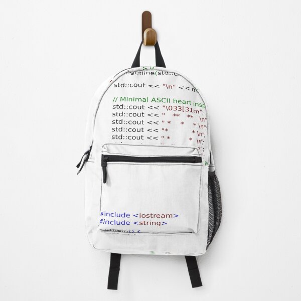 Item preview, Interactive C++ love code: "I Love You" with a red ASCII heart designed and sold by point-of-sale.
