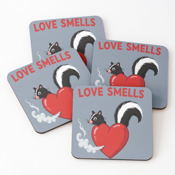 Item preview, love smells funny skunk heart design designed and sold by SmashingDeals.