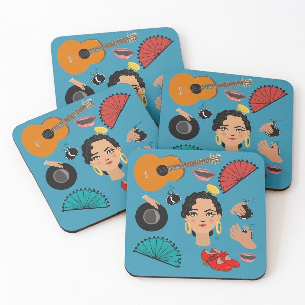 Item preview, Flamenco life in blue designed and sold by Dancesevillanas.
