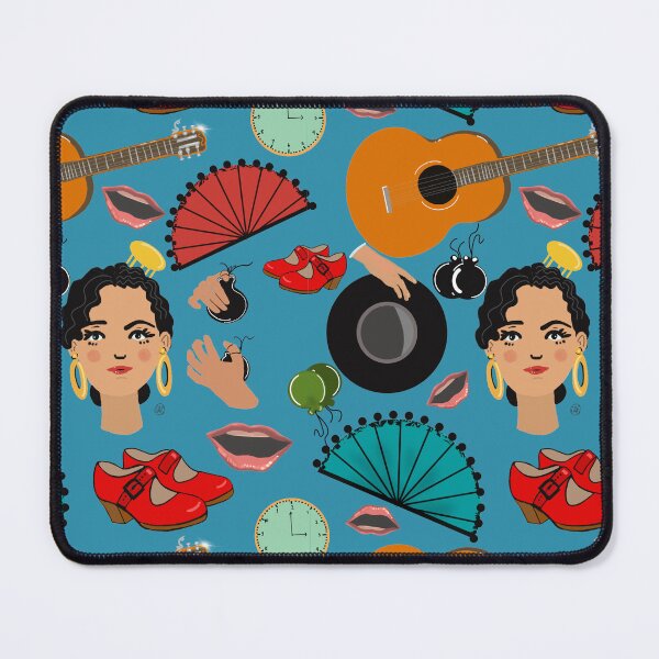 Item preview, Flamenco life in blue designed and sold by Dancesevillanas.