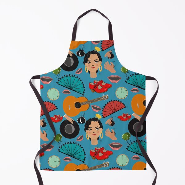 Item preview, Flamenco life in blue designed and sold by Dancesevillanas.