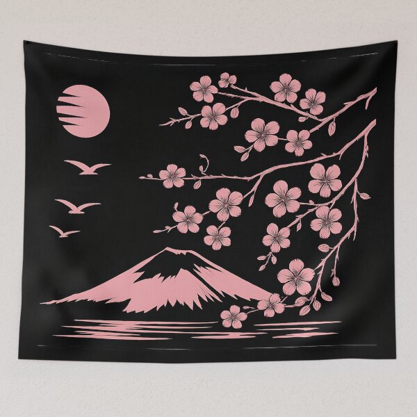 Item preview, CHERRY BLOSSOMS BENEATH MOUNT FUJI designed and sold by WendyMaree.