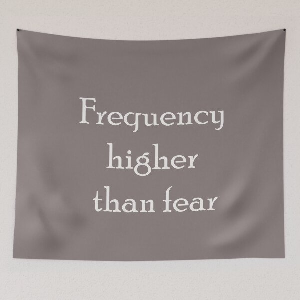 Item preview, Frequency Higher Than Fear – Rare Vibes Quote designed and sold by ArtNestVerse.