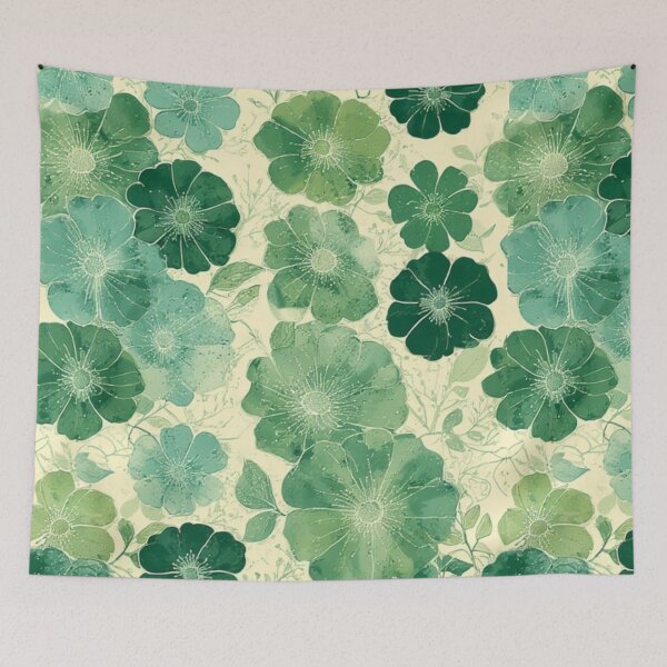 Item preview, Soft Green Floral Pattern: Vintage Botanical designed and sold by Virtuals1.