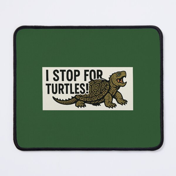 Item preview, I stop for turtles designed and sold by Broken Antler Designs .