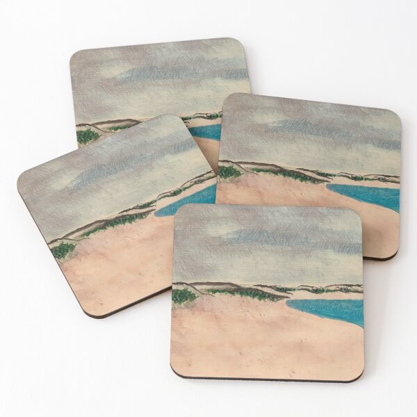 Item preview, Tranquil Beach - light: Abstract geometric landscape designed and sold by Art-by-Nade.