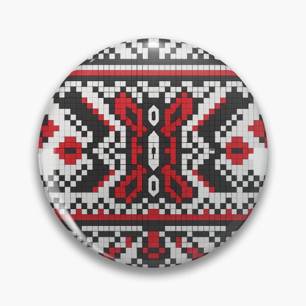 Item preview, Pixel Art Folk Embroidery Pattern Design designed and sold by GlobeMood.