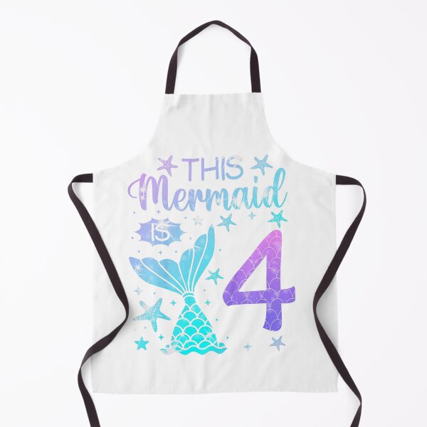 Item preview, 4th Birthday Girl 4yr Four 4 Year Old Mermaid Bday designed and sold by PNshop1827.