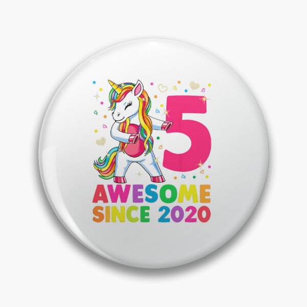 Item preview, 5 Years Old Unicorn Flossing 5th Birthday Girl Unicorn Party  designed and sold by PNshop1827.