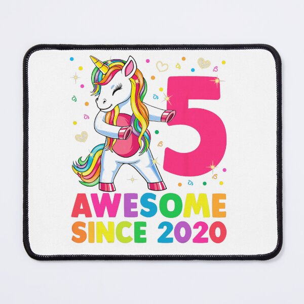 Item preview, 5 Years Old Unicorn Flossing 5th Birthday Girl Unicorn Party  designed and sold by PNshop1827.