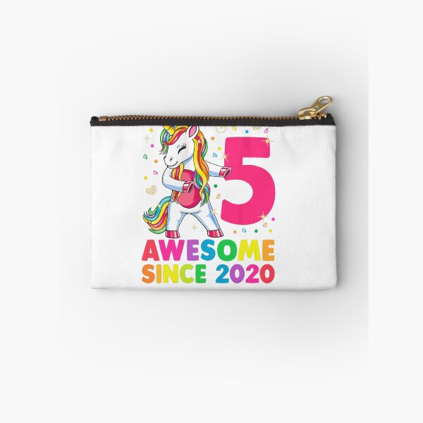 Item preview, 5 Years Old Unicorn Flossing 5th Birthday Girl Unicorn Party  designed and sold by PNshop1827.