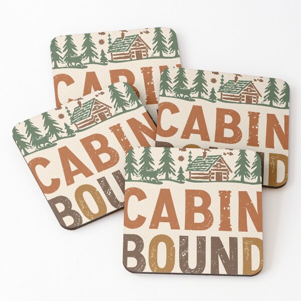 Item preview, Cabin Bound – Cozy Outdoor Sticker & Shirt designed and sold by BrightNestCo.