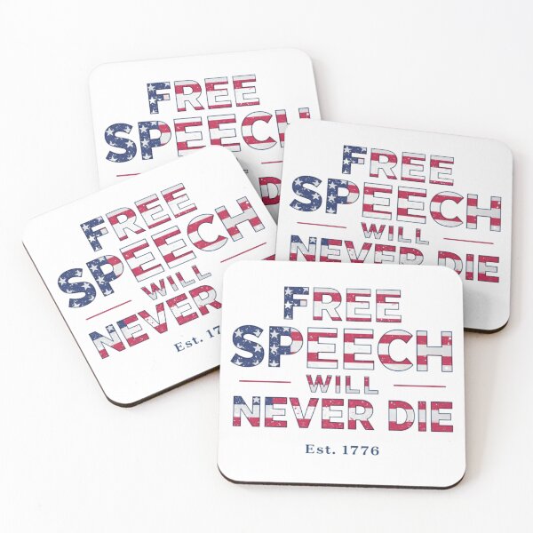 Item preview, Free Speech Will Never Die designed and sold by TheMartMart.
