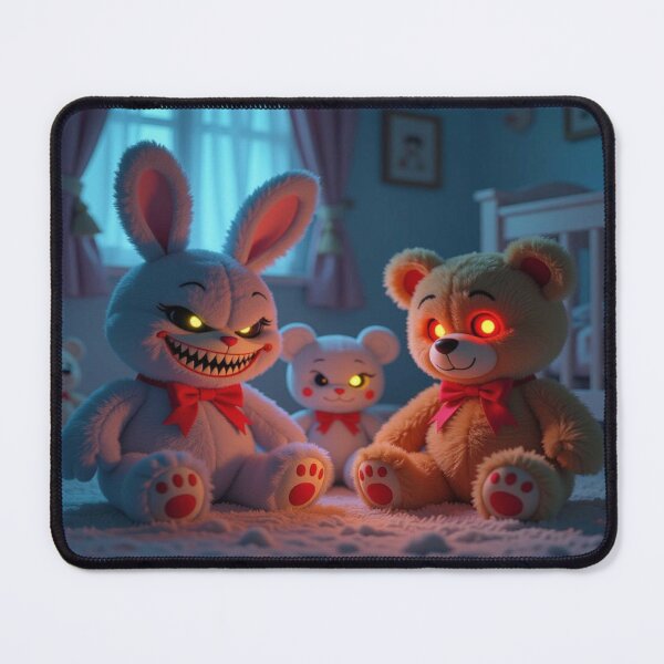 Item preview, Mischievous Shadows – Plush Rebellion with glowing eyes and stitched grins designed and sold by FotoworldEdel.