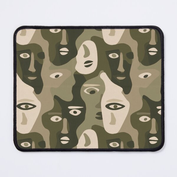 Item preview, Abstract Cubist Faces Pattern designed and sold by Prismatect.