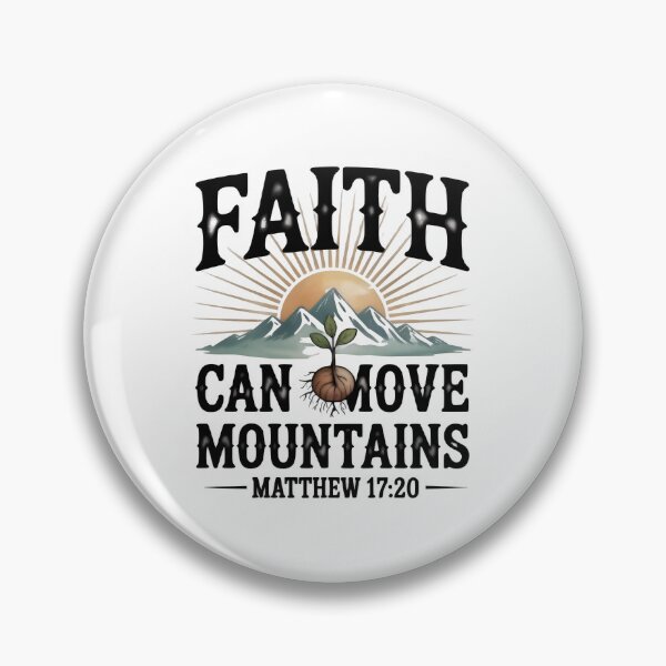 Item preview, Faith Can Move Mountains Bible Verse Art designed and sold by Zanigold.