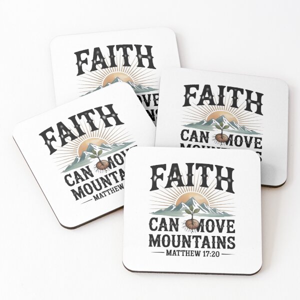 Item preview, Faith Can Move Mountains Bible Verse Art designed and sold by Zanigold.