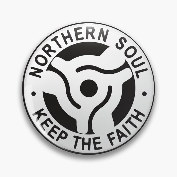 Item preview, Northern Soul Keep The Faith 45 vinyl adapter Logo designed and sold by Surfer Dave Designs.