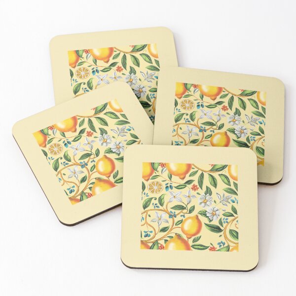 Item preview, Lemons and White Flowers – Fresh Botanical Design designed and sold by Novel Works Studio.