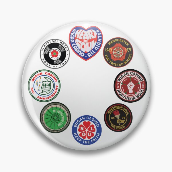Item preview, Northern Soul Patchs Wigan, Blackpool, Manchester, Stoke designed and sold by Surfer Dave Designs.