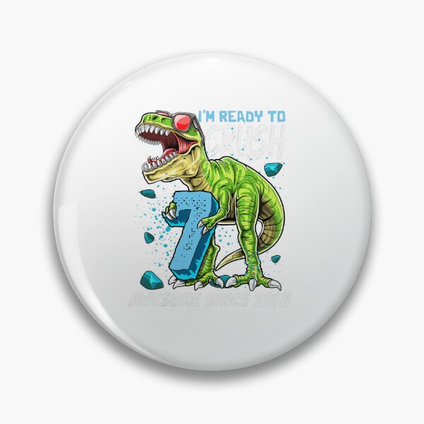Item preview, 7th Birthday T Rex Dinosaur Party Boys Rawr I'm 7  designed and sold by PNshop1827.