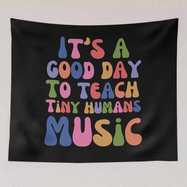 Item preview, It's a good day to teach tiny humans Music teacher groovy designed and sold by snowry.