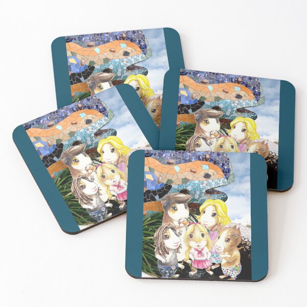 Item preview, Guinea pig family living the Güell park in Barcelona designed and sold by Nayonaaaa.