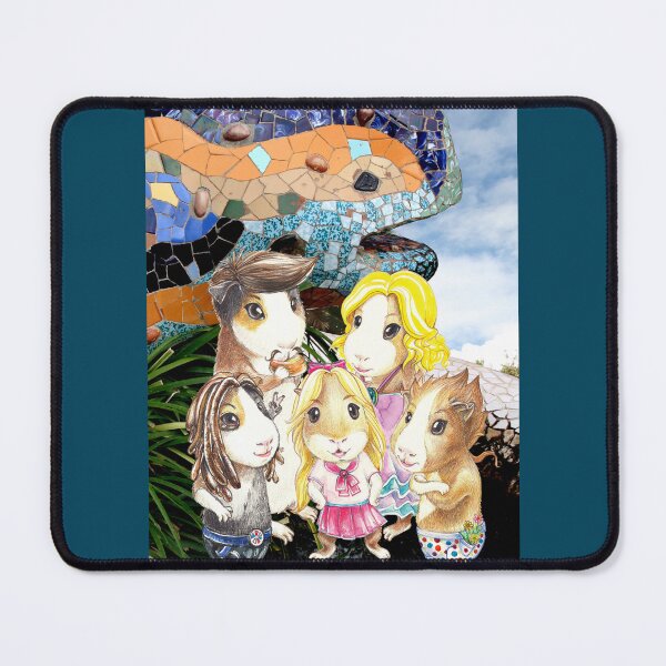 Item preview, Guinea pig family living the Güell park in Barcelona designed and sold by Nayonaaaa.