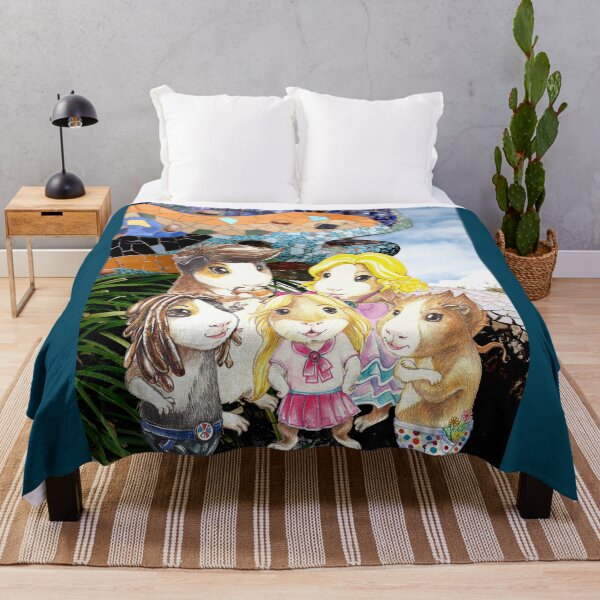 Item preview, Guinea pig family living the Güell park in Barcelona designed and sold by Nayonaaaa.