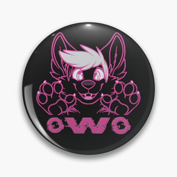 Item preview, Fursuit OwO cute puppy kawaii pink 00s glitch furry fandom designed and sold by Surfer Dave Designs.
