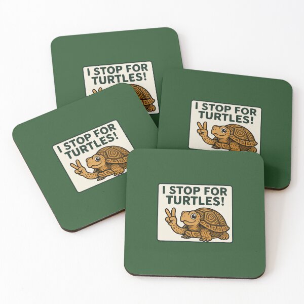 Item preview, I stop for turtles designed and sold by Broken Antler Designs .
