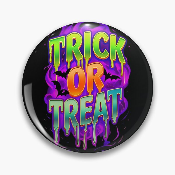 Artikelvorschau, Leuchtender Neon-Trick or Treat-Tropfentext – Halloween-Party-Design entworfen und verkauft von The-Daily-Drape.