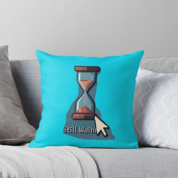 Item preview, Still Waiting – Retro Pixel Art Hourglass Nostalgia Meme Design designed and sold by Chic  Artistry.