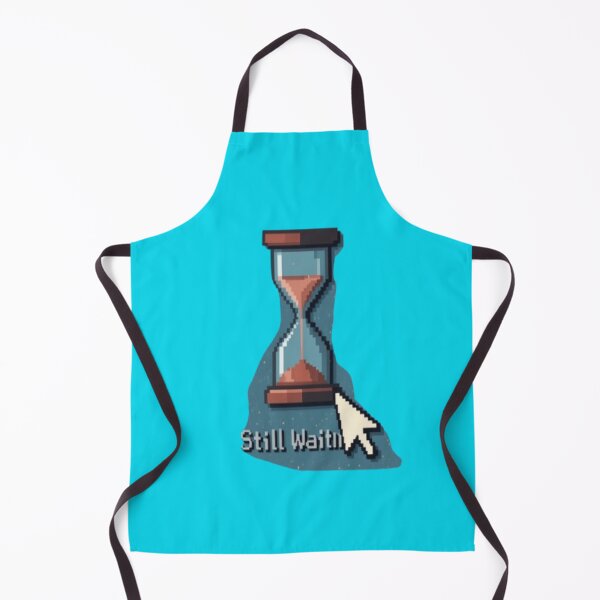 Item preview, Still Waiting – Retro Pixel Art Hourglass Nostalgia Meme Design designed and sold by Chic Artistry.