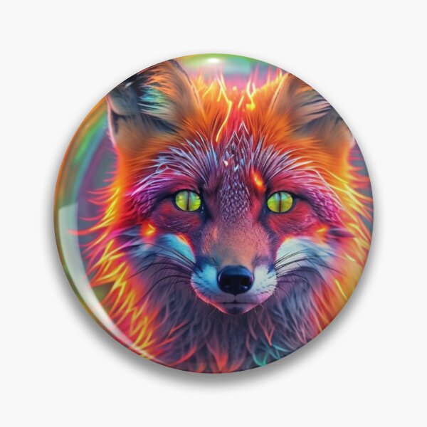 Item preview, The Luminous Fox of the Rainbow Veil designed and sold by MyyVibe.