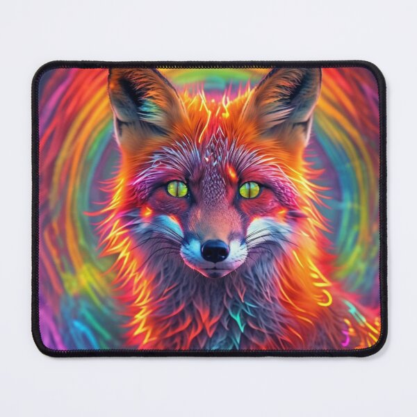 Item preview, The Luminous Fox of the Rainbow Veil designed and sold by MyyVibe.