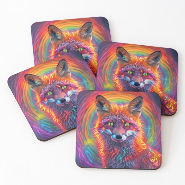 Item preview, The Luminous Fox of the Rainbow Veil designed and sold by MyyVibe.