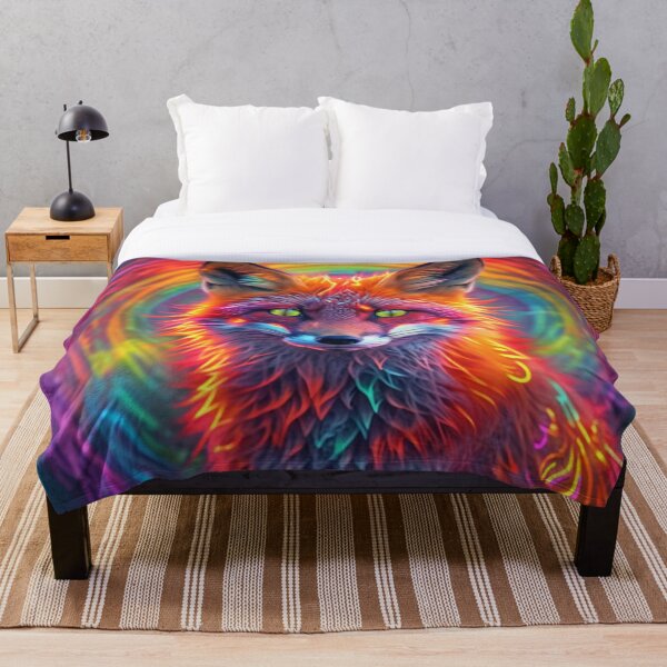 Item preview, The Luminous Fox of the Rainbow Veil designed and sold by MyyVibe.