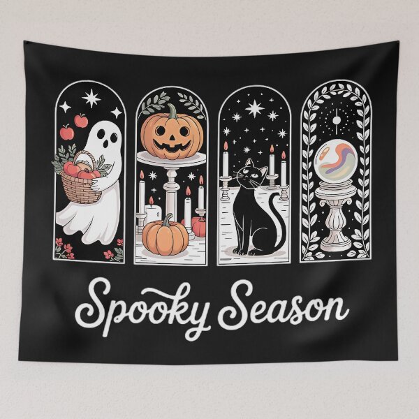 Item preview, Spooky Season Cute Halloween Aesthetic Design designed and sold by The-Daily-Drape.