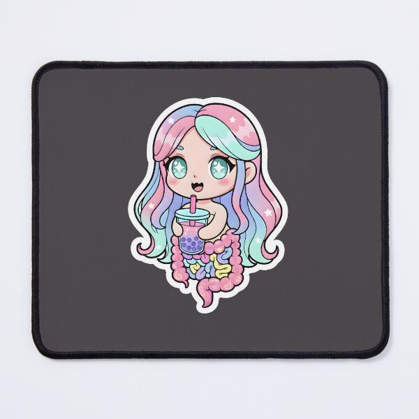 Item preview, Cute Kawaii Krasue with Bubble Tea - Thai Ghost Halloween designed and sold by SiamSmiles.