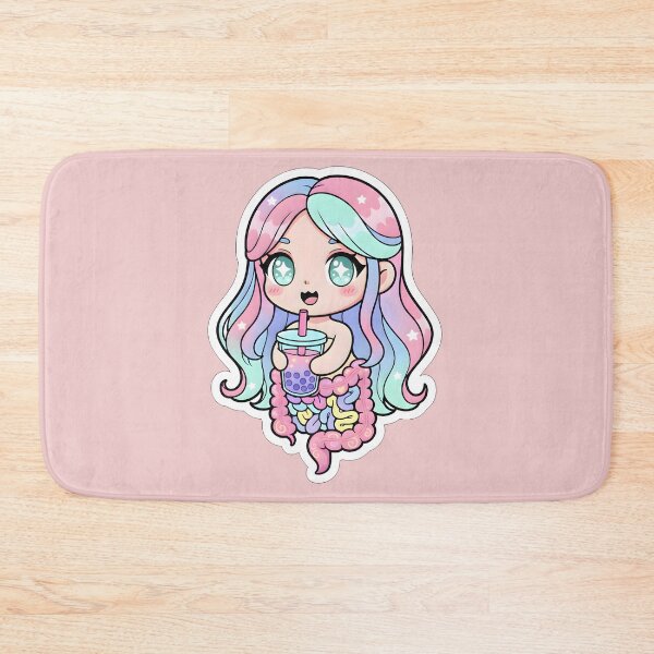 Item preview, Cute Kawaii Krasue with Bubble Tea - Thai Ghost Halloween designed and sold by SiamSmiles.