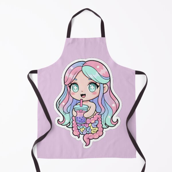 Item preview, Cute Kawaii Krasue with Bubble Tea - Thai Ghost Halloween designed and sold by SiamSmiles.