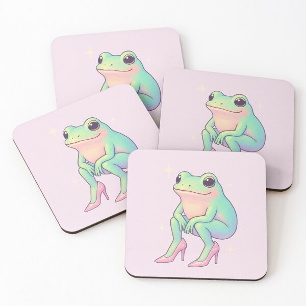 Artikelvorschau, Frog in Heels – Glitzernde Stilettos in Pastell entworfen und verkauft von wwshd.