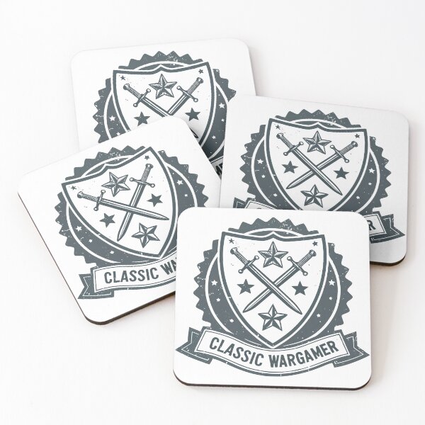 Item preview, “Classic Wargamer” Crossed Swords & Shield, Monochrome Retro Style designed and sold by VividOrganica.