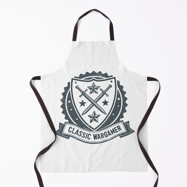 Item preview, “Classic Wargamer” Crossed Swords & Shield, Monochrome Retro Style designed and sold by VividOrganica.