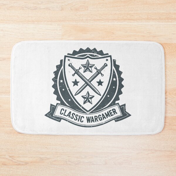 Item preview, “Classic Wargamer” Crossed Swords & Shield, Monochrome Retro Style designed and sold by VividOrganica.