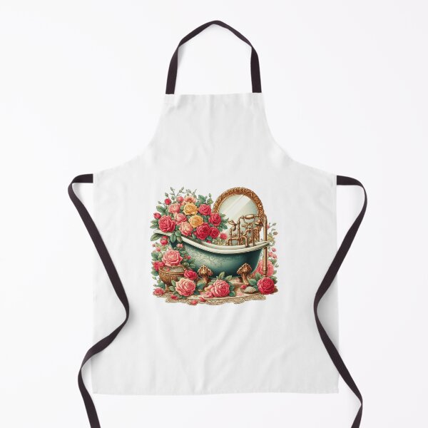 Item preview,  lovely vintage bath with vibrant roses designed and sold by nicnacc.