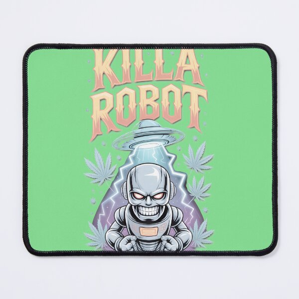 Item preview, Killa Robot UFO Abduction Art designed and sold by Jessica Farley.