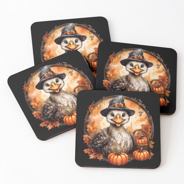 Item preview, Halloween Goose in Witch Hat – Cute Fall Farmhouse Pumpkin Animal Art designed and sold by Simplystik.