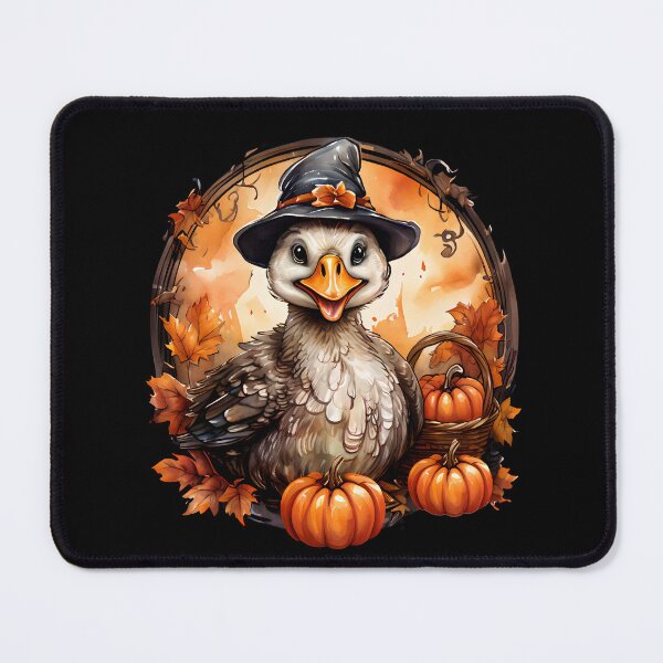 Item preview, Halloween Goose in Witch Hat – Cute Fall Farmhouse Pumpkin Animal Art designed and sold by Simplystik.